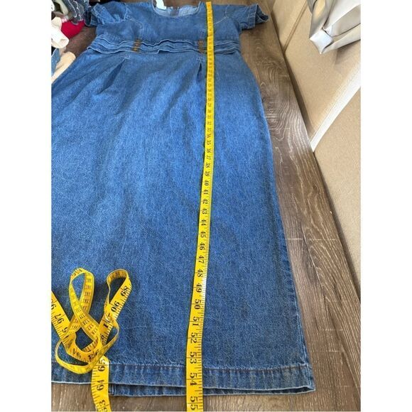 Vintage 90’s Soft Denim Maxi Dress - Picture 7 of 10